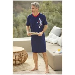 Doppelpack Nachthemd VIERTO -TrueMan Verkaufsgeschäft server 3712
