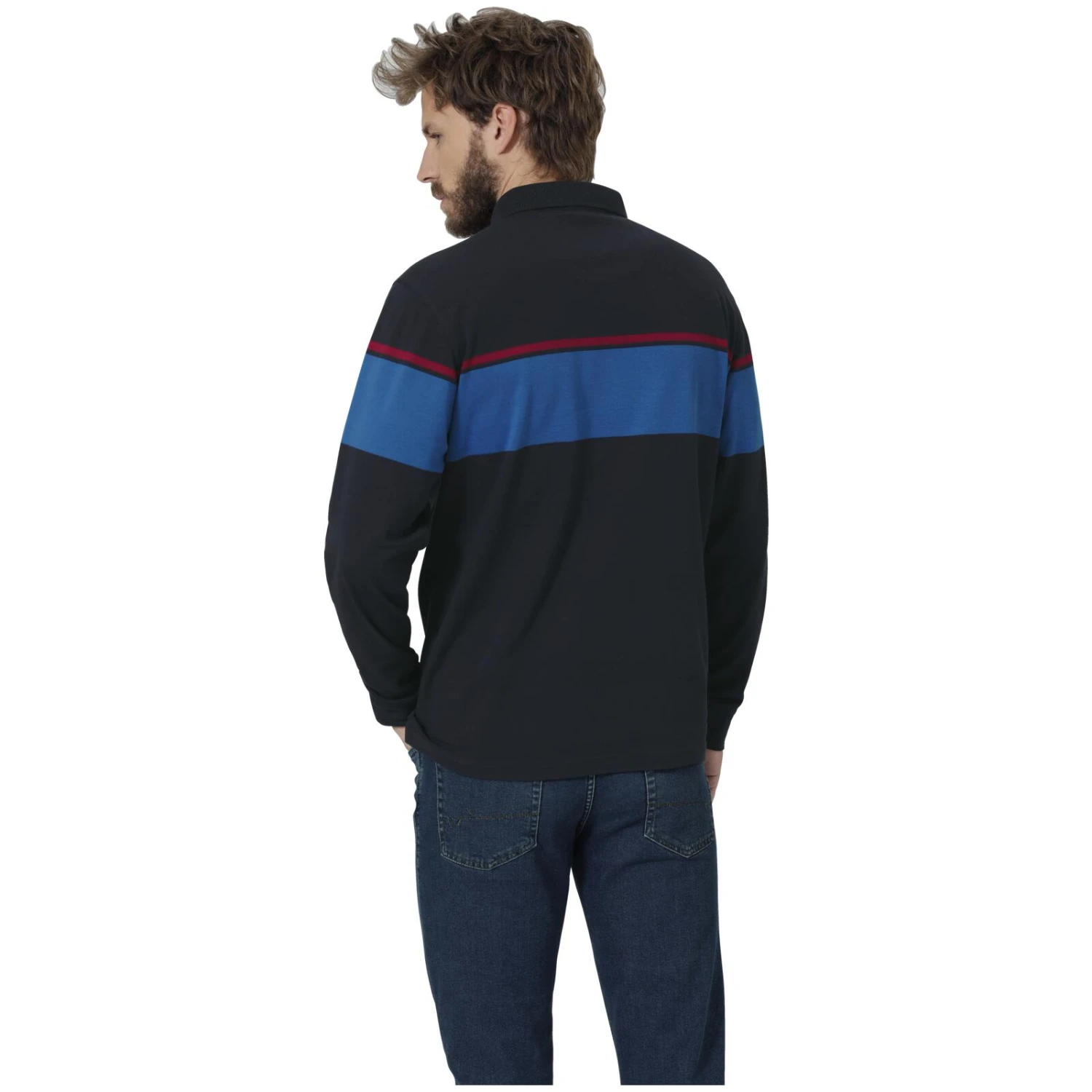 Langarm-Poloshirt SERENZIO 5 Langarm-Poloshirt SERENZIO – Bild 3